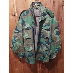 US Military Field Jacket Woodland Camo Medium Regular